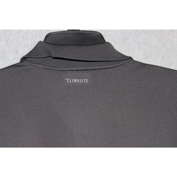 Adidas‎ Climalite Golf Polo Men Size Large Gray with White Logo - Picture 6 of 6